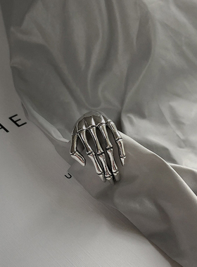 Trend Resizable Good-looking Silver Ring Punk Creative