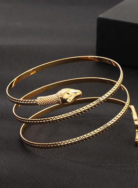New Open Adjustable Snake Cuff Bracelets for Women Fashion