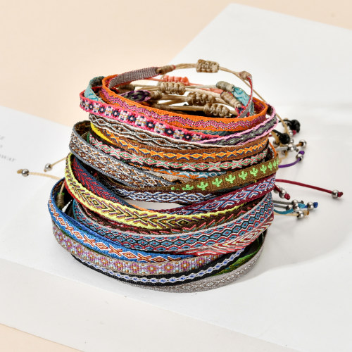 New Boho Colorful Woven Rope String Bracelet Yoga Handmade