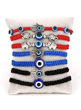 Turkish Lucky Evil Eye Bracelets For Women Handmade Braided