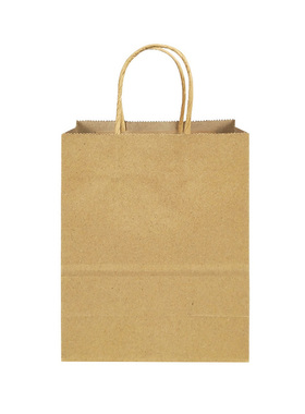 敏胤MYD-0102大号立式牛皮纸手拎袋高42*宽30*厚11cm20只/包黄色