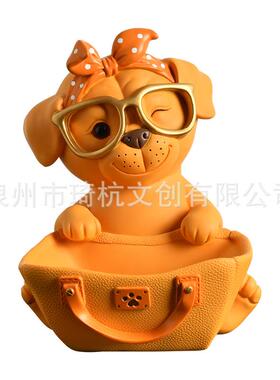 狗狗钥匙收纳摆件客厅玄关电视酒柜乔迁礼品创意家居装饰品小摆设
