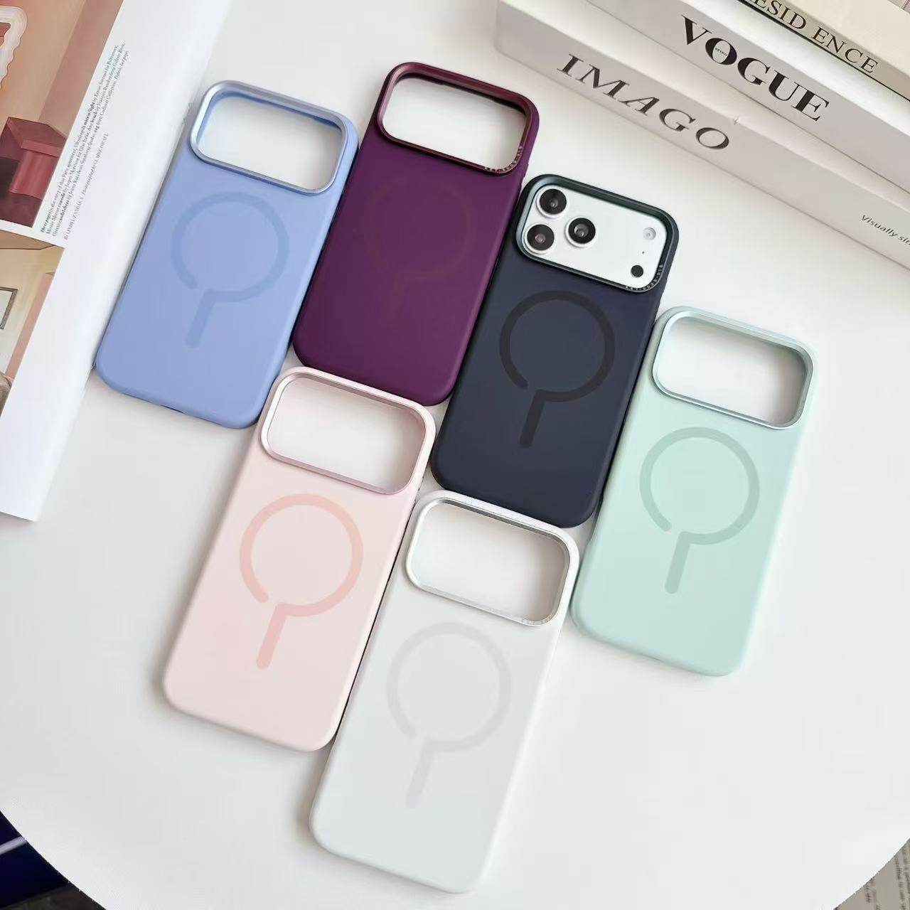 ins简约高级感适用iphone18pro max手机壳苹果17pro液态硅胶防摔大视窗肤感磁吸充电外壳纯色新款情侣18磨砂