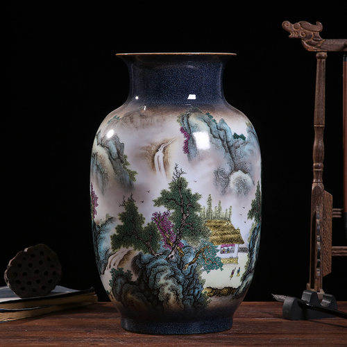 景德镇陶瓷花瓶摆件中