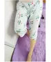 Bộ đồ ngủ bằng lụa cotton nhân tạo nữ mùa hè bảy điểm nhà cotton nhà quần kích thước lớn quần cotton rộng quần quần - Quần tây quần jean lửng nữ