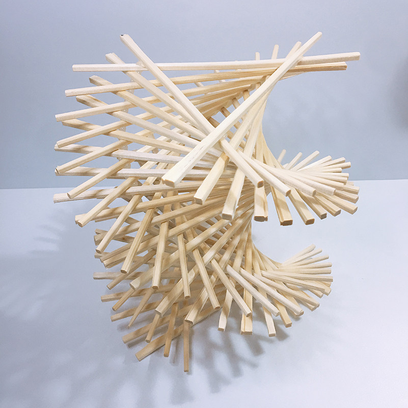 秒发】立体构成作品材料包成品线立构大学生手工创意模型