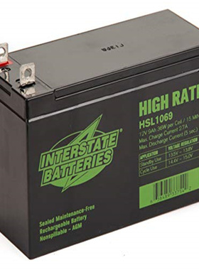 INTERSTATE BATTERIES蓄电池 HSL1069 12V9AH 36W 免维护电池