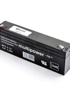 multipower蓄电池 MP2.2-12 12V2.2AH 免维护可充电电池