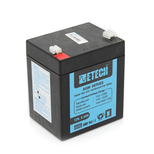 ETECH蓄电池12V.5.4AH免维护可
