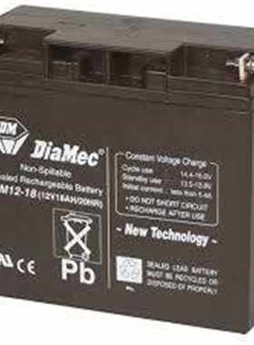DiaMec蓄电池 DM12-18 12V 18AH/20HR 免维护铅酸电池