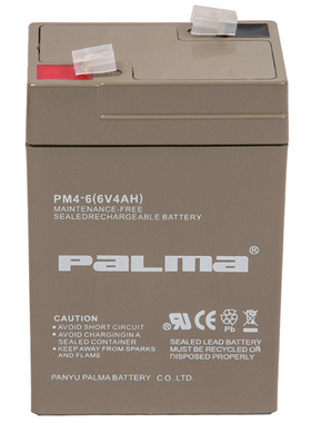 PALMA蓄电池PM4-6 6V4AH电子称 仪器仪表电池