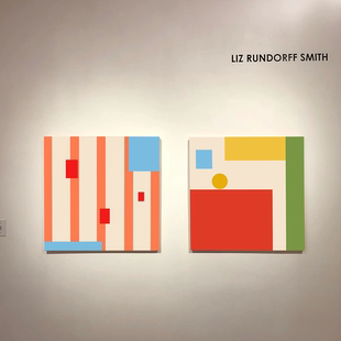 多巴胺ins风抽象色彩客厅玄关高级感装 饰画极简北欧小众艺术挂画