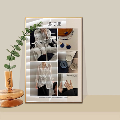 北欧风服装店装饰画高级感橱窗摆画墙壁画场景布置试衣间时尚挂画