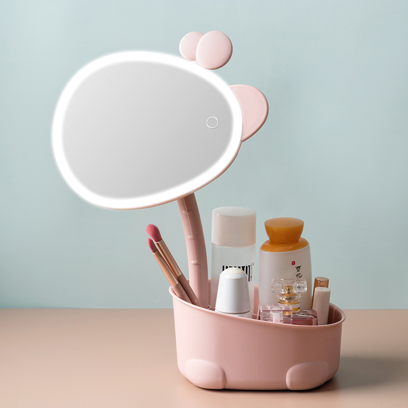 镜桌面镜子梳妆台小镜子学生宿舍家用ns风