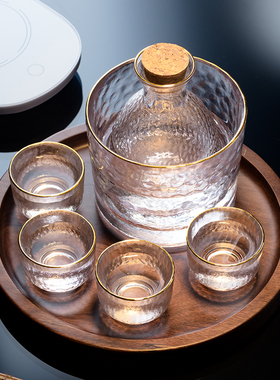 日式喝酒杯子酒壶清酒杯白酒杯烧酒杯果酒清酒米小梅子酒杯具果烫