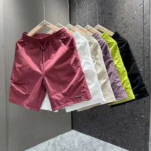 男士 简约高级感速干短裤 美式 潮流宽松百搭休闲工装 夏季 五分裤 新款