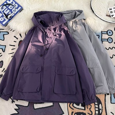 美式山系户外防风冲锋衣外套男女