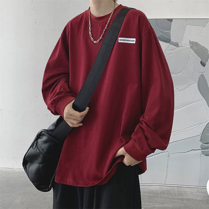 春秋胖子长袖T恤男特大码加肥加大码卫衣肥佬宽松胖人打底衫300斤