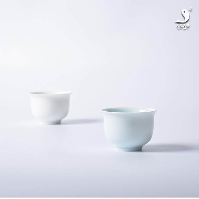 大鱼美器 青白酒杯 温酒器原装酒杯 景德镇高温陶瓷手工酒具,餐饮具,白酒杯,淘宝优惠券,粉丝福利购,淘宝优惠卷