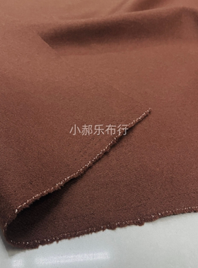 焦糖色双面精仿羊毛呢布料大衣西服套装半身裙裤子设计师服装面料