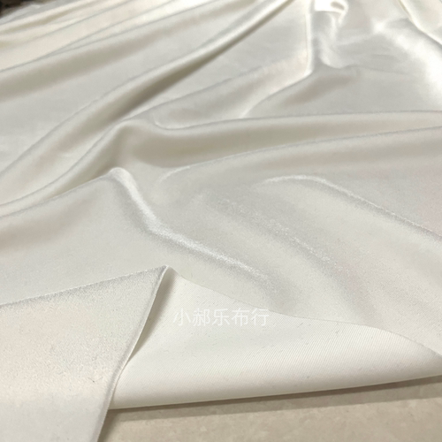 正品纯白色醋酸韩国绒布料垂坠柔顺丝绒旗袍半身裙阔腿裤服装面料