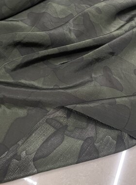 纯棉印染超薄款不透迷彩布料 夏季衬衫裤子服装设计师手工DIY面料
