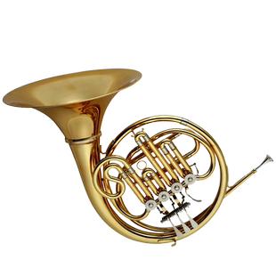 未诺 圆号乐器降B调 四键单排圆号西洋管乐军乐队大号包邮