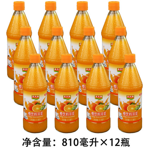 豪天牌橙汁810ml*12瓶水果茶浓浆