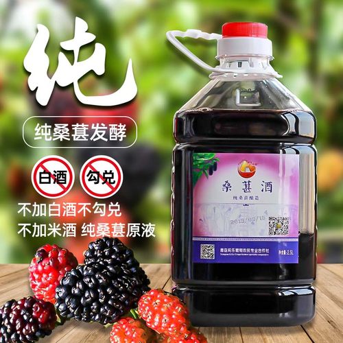 自酿桑葚酒纯原汁发酵桑椹无糖