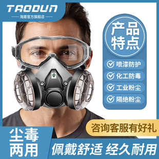 德国高级防尘防毒口罩防有毒气体喷漆专用面具化工气体面具防粉尘