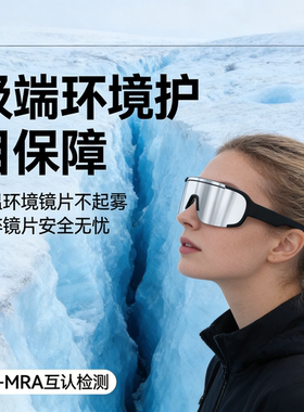 防雪盲症护目镜防风可戴眼镜