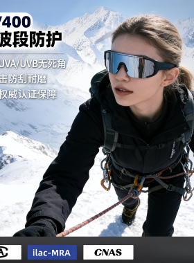 防雪盲症护目镜防风可戴眼镜