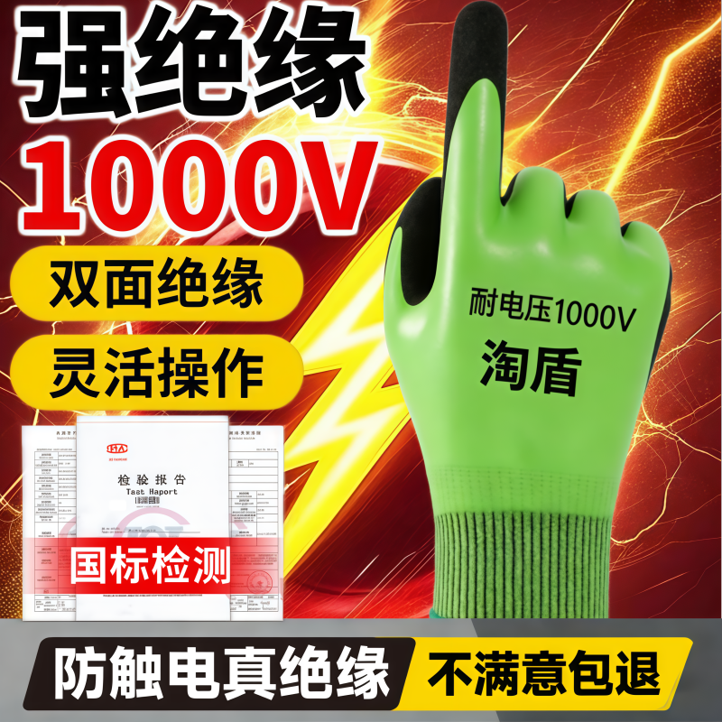 电工绝缘手套1000v供电局专用防电低压高压专业防触带电作业维修