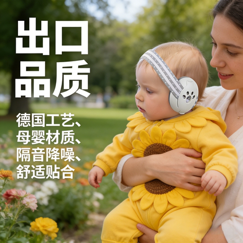 婴儿隔音耳罩婴儿坐飞机减压