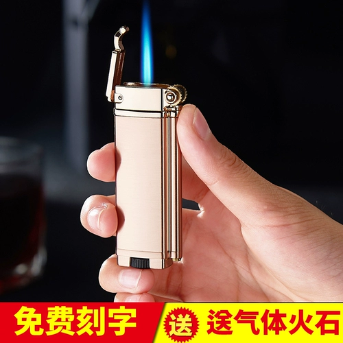 Мужская ветрозащитная ультратонкая маленькая портативная зажигалка, подарок на день рождения