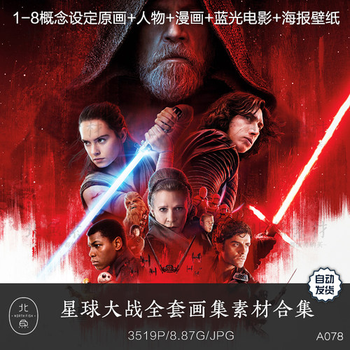 电影星球大战1-8全套设定画集 概念原画海报壁纸视觉艺术参考素材