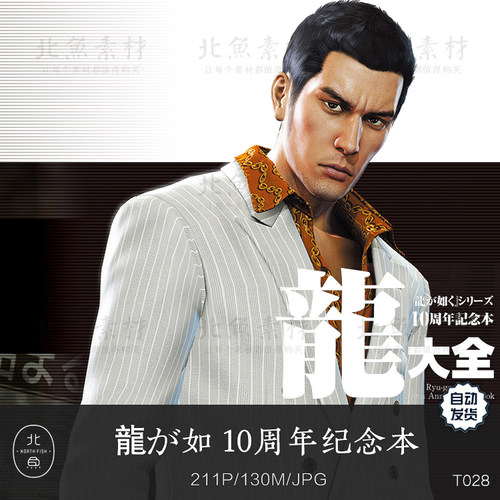 游戏如龙10周年記念本龍大全设定画集 概念人设图鉴原画美术素材