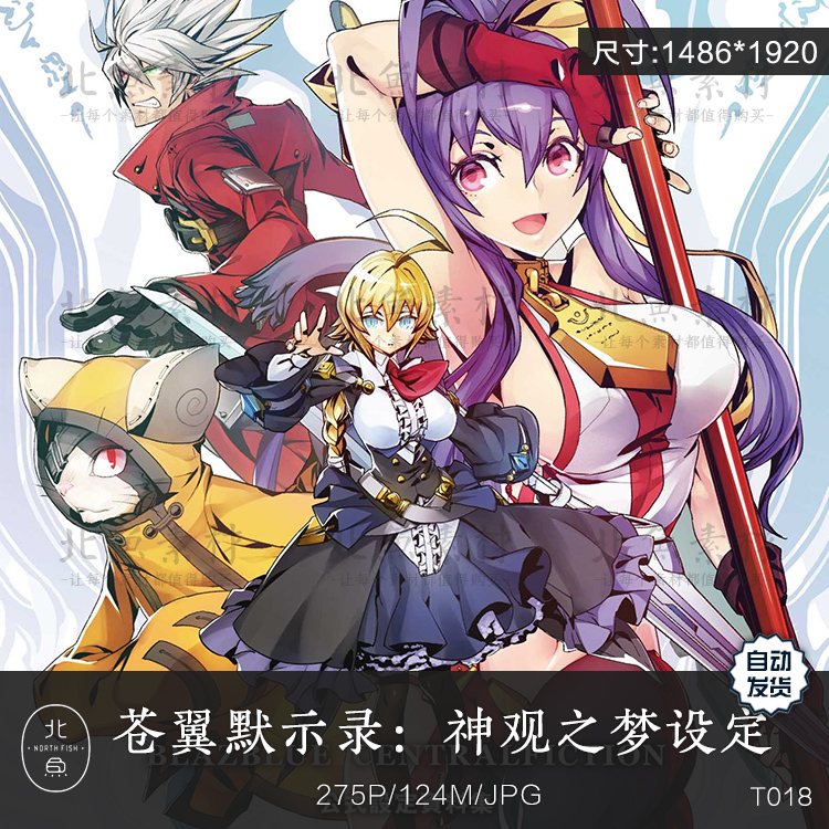 游戏苍翼默示录：神观之梦公式设定资料画集 人物原画插画参考