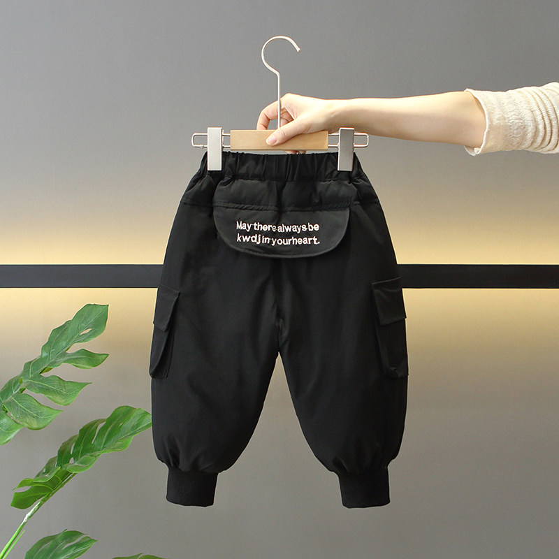 男童冬季羽绒裤2025新款洋气儿童加厚保暖白鸭绒宝宝酷帅工装裤潮,童装/婴儿装/亲子装,羽绒裤,淘宝优惠券,粉丝福利购,淘宝优惠卷