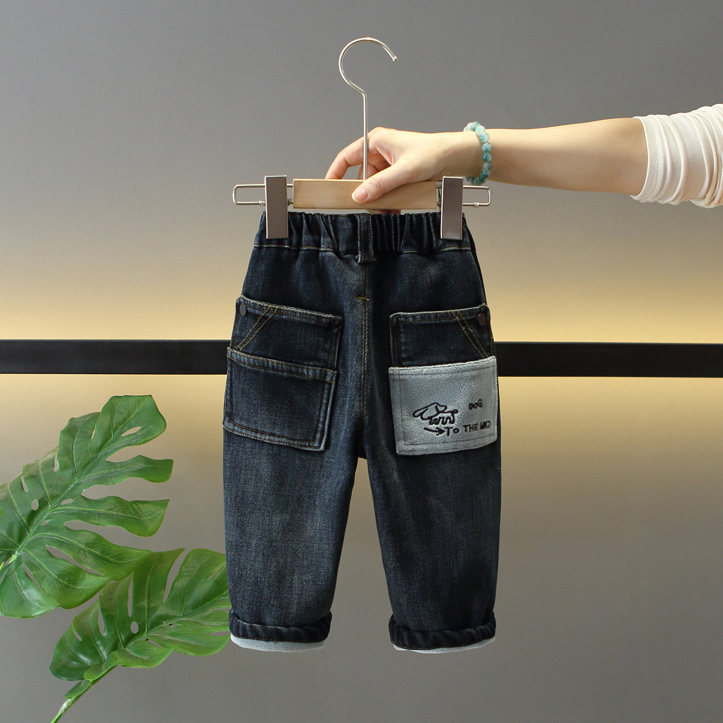 男童冬季牛仔裤2025新款儿童韩范一体绒长裤宝宝男孩加厚时髦裤子,童装/婴儿装/亲子装,儿童牛仔裤,淘宝优惠券,粉丝福利购,淘宝优惠卷