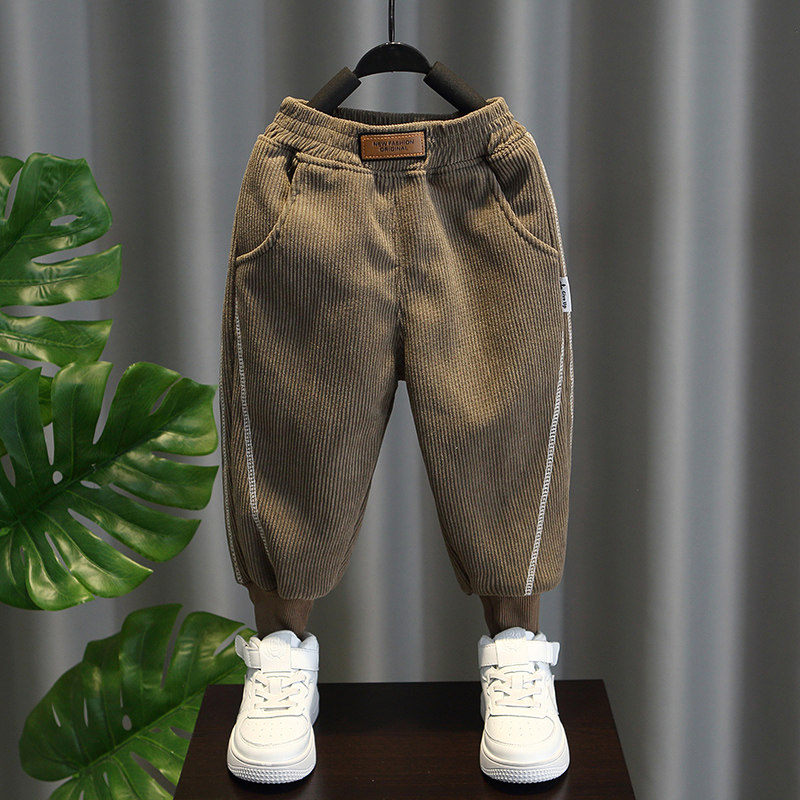 男童加绒裤子2025新款儿童冬季加厚帅气灯芯绒长裤宝宝洋气休闲裤,童装/婴儿装/亲子装,裤子,淘宝优惠券,粉丝福利购,淘宝优惠卷