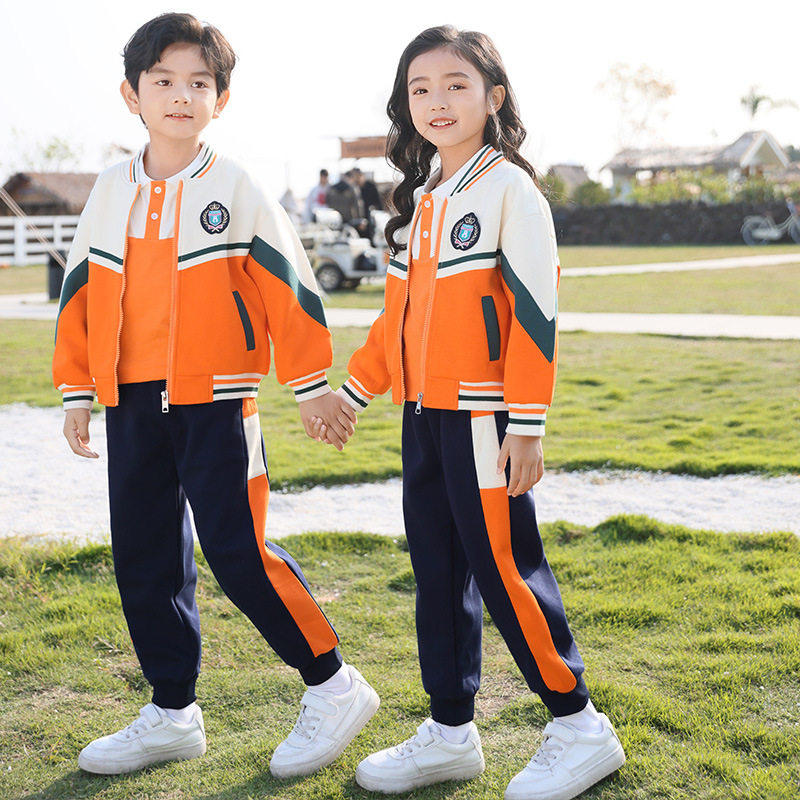 校园运动三件套春秋套装幼儿园园服夏季班服小学生校服秋装一年级