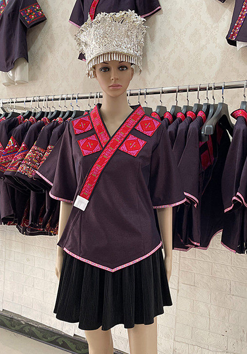 贵州黔东南民族服饰2022新款绣花便衣日常装舞台演出服包邮