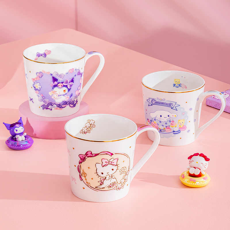 HelloKitty骨瓷马克杯女生喝水杯