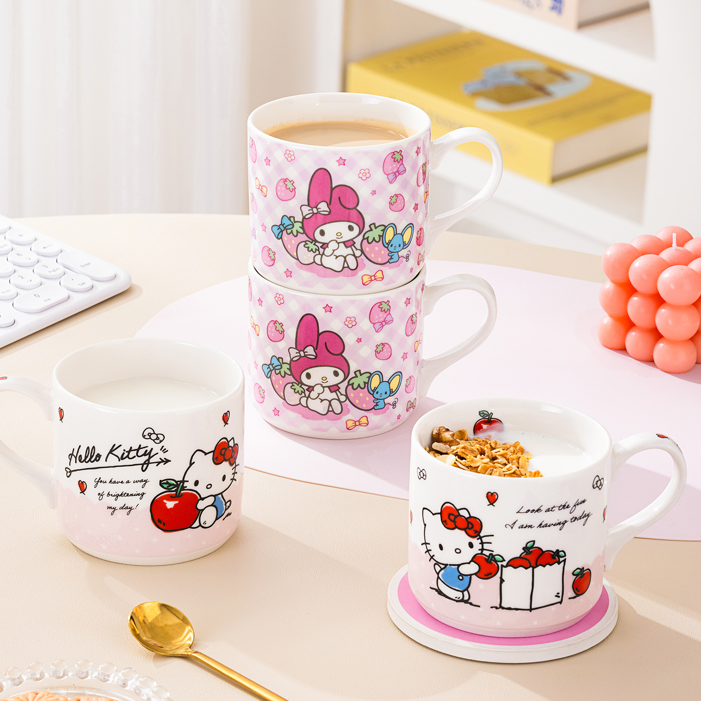 HelloKitty卡通陶瓷马克杯