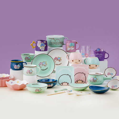 双子星系列卡通陶瓷餐具杯子合集