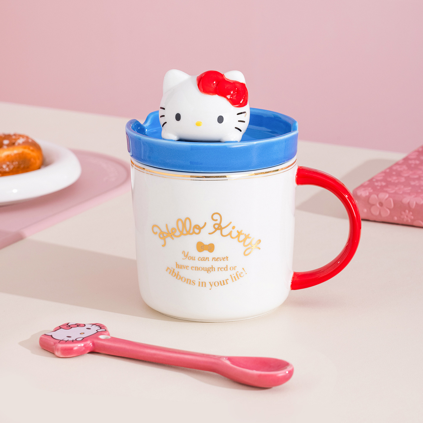 手机支架个性风卡通陶瓷马克杯