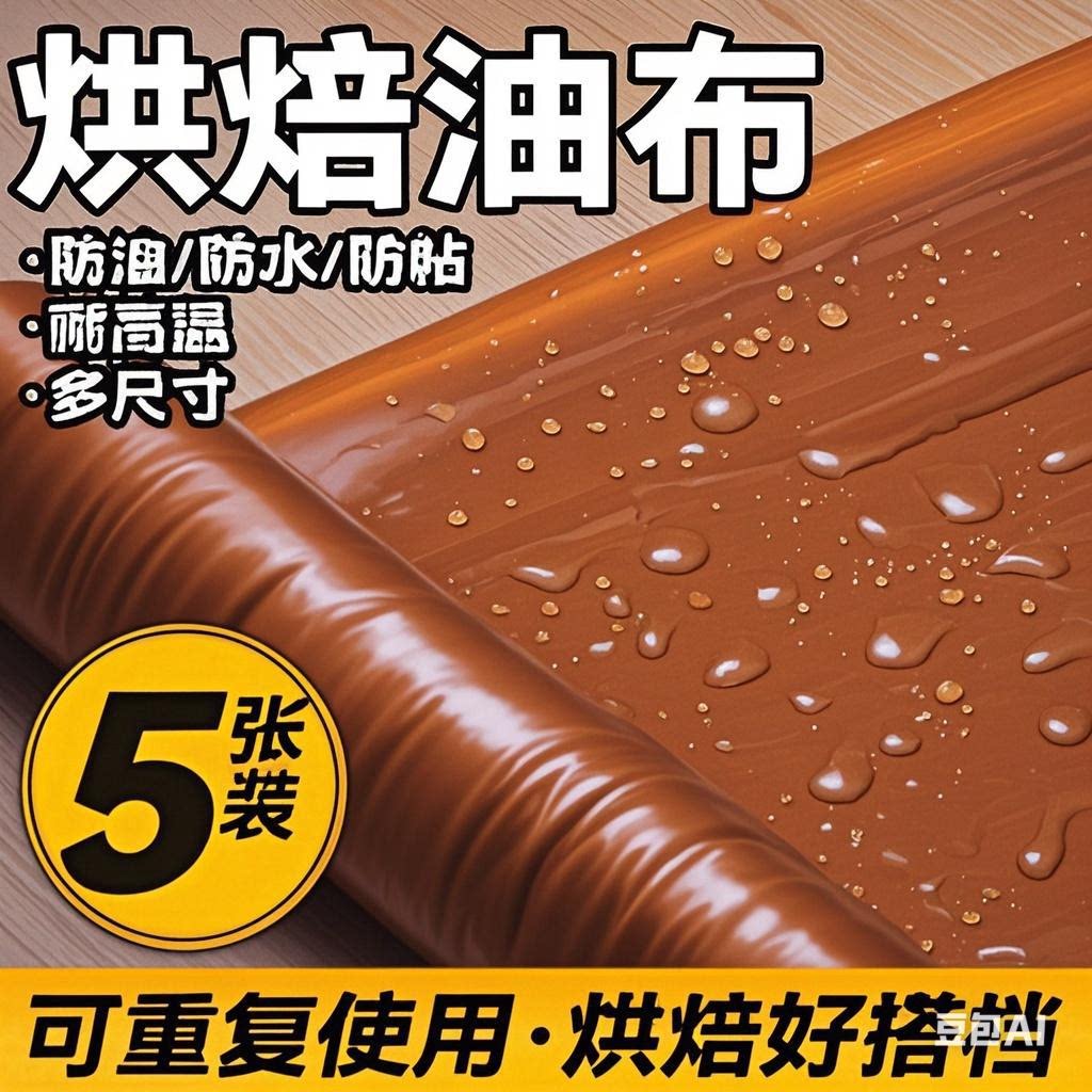 油布不粘布烤箱烘焙家用商用耐高温反复使用蛋糕卷烤盘垫纸油纸布