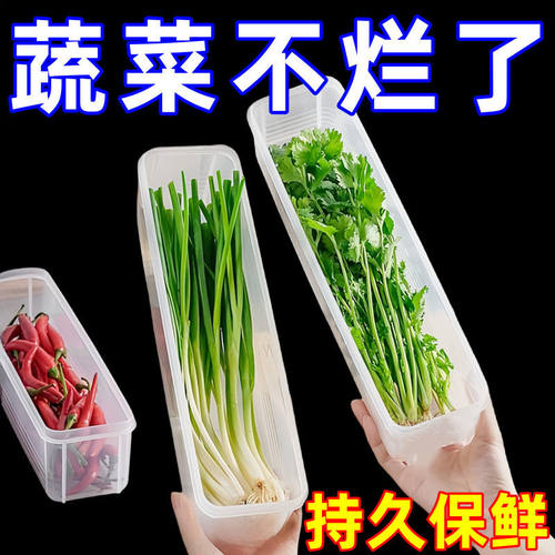 香菜小葱收纳盒冰箱芫荽整根保鲜神器加厚款面条鸡蛋备菜保鲜密封