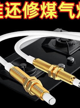 燃气灶点火针打火器通用万用带线感应铜针嵌入式煤气灶具维修配件